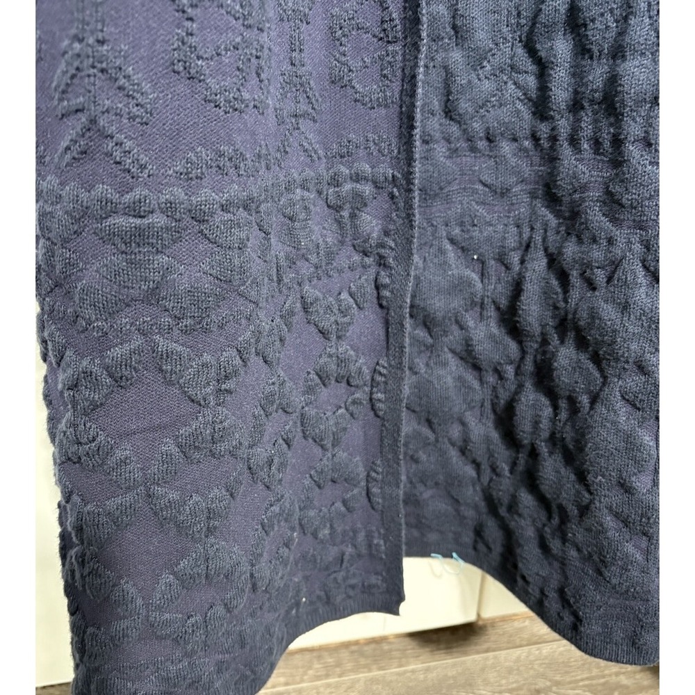 Moth Anthropologie Duster Cardigan Navy Size Small Pockets - Picture 4 of 5